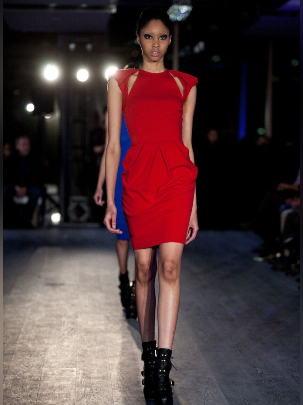 Greta Constantine Zhazha Dress Medium Shoulder Cut-Outs Cocktail In Made Canada